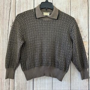 Brown Patterned Women's Sweater